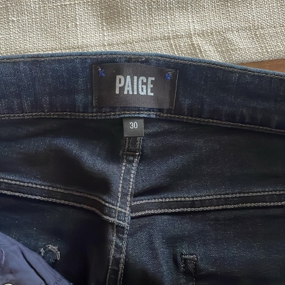 Paige Jeans. Dark Skinny Fit - Picture 4 of 5
